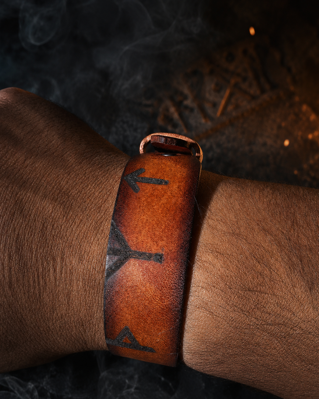 thurisaz, algiz & tiwaz warrior amulet bracelet
